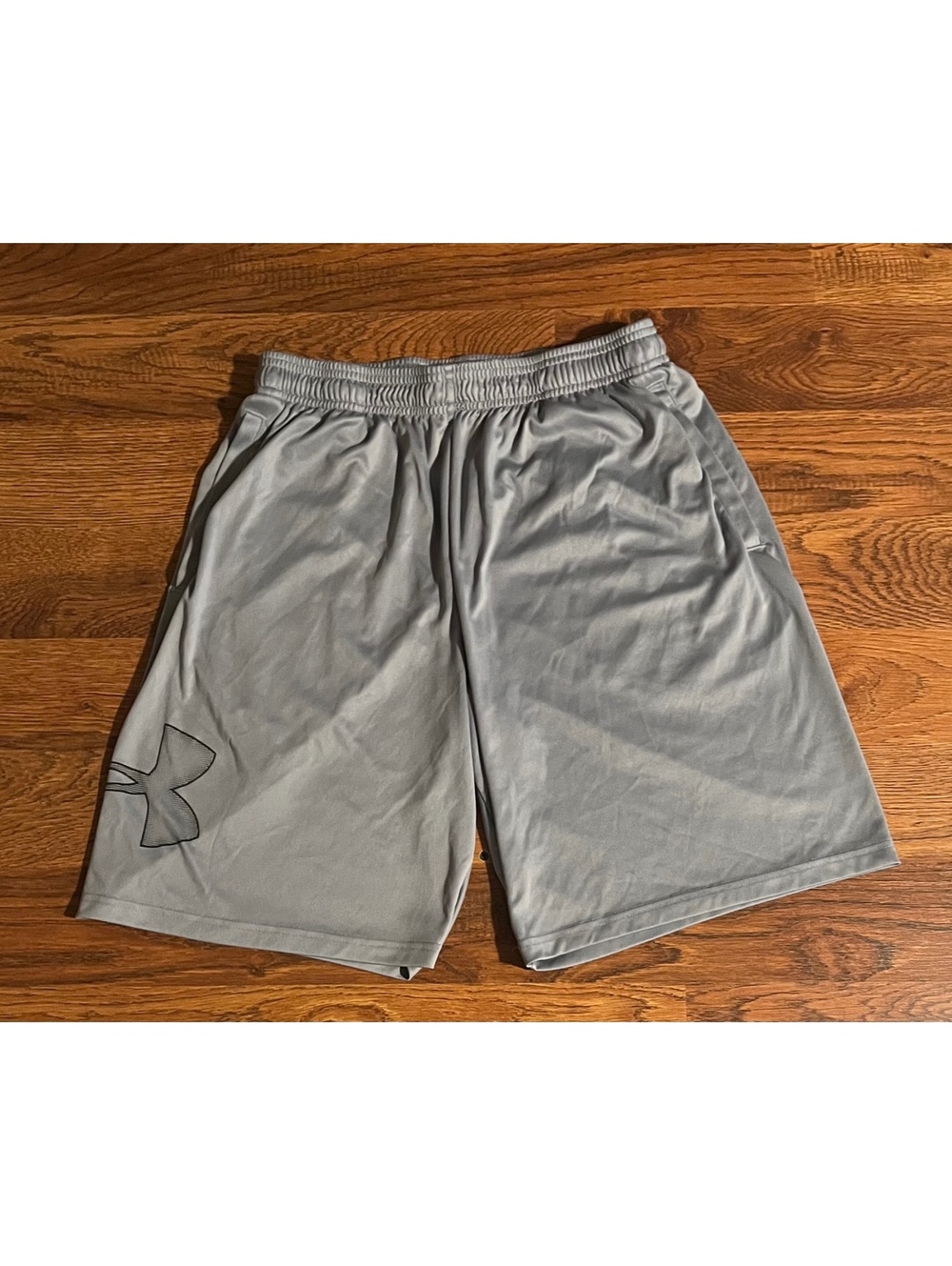 Under Armour Men's Gray HeatGear Loose Fit Athletic Shorts,